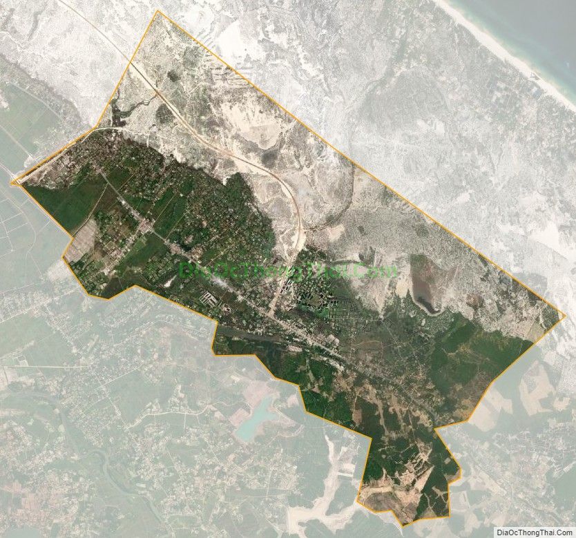 Bản đồ vệ tinh xã Hưng Thủy, huyện Lệ Thủy