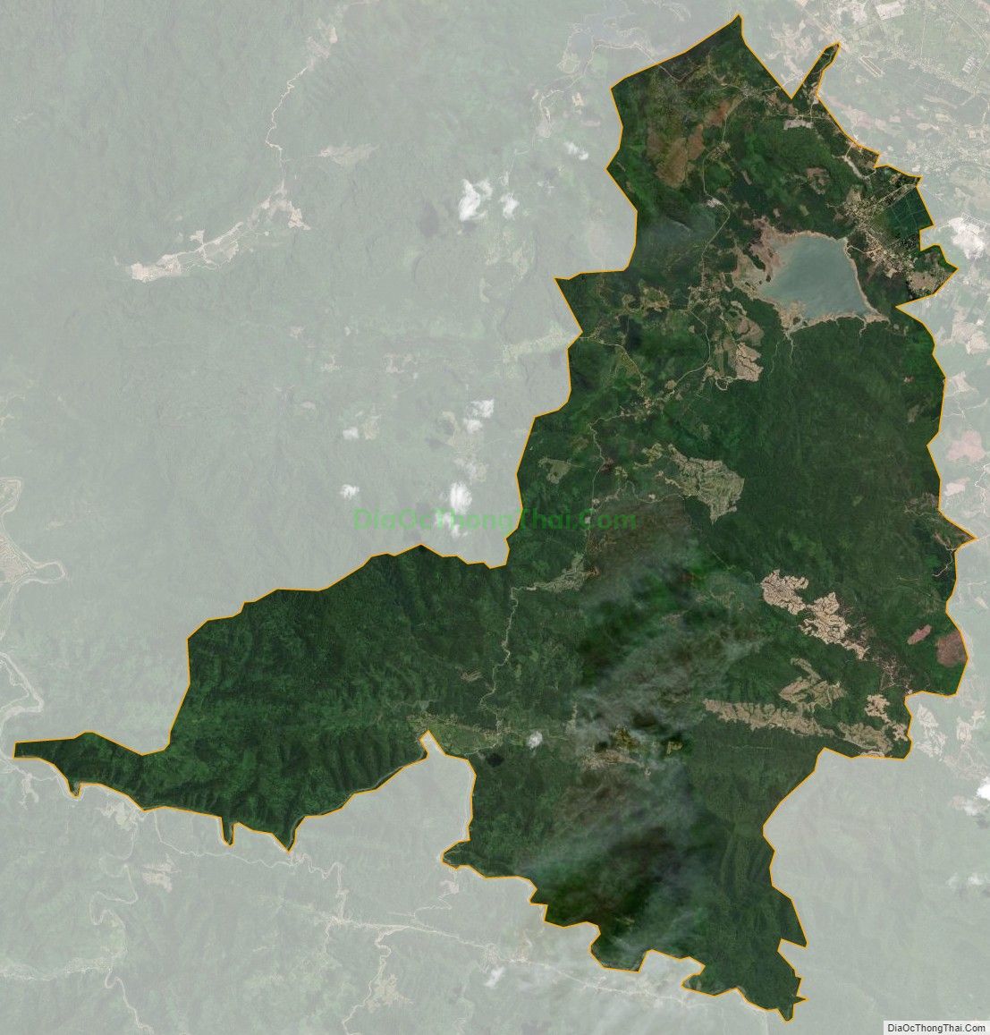 Bản đồ vệ tinh xã Ngân Thủy, huyện Lệ Thủy