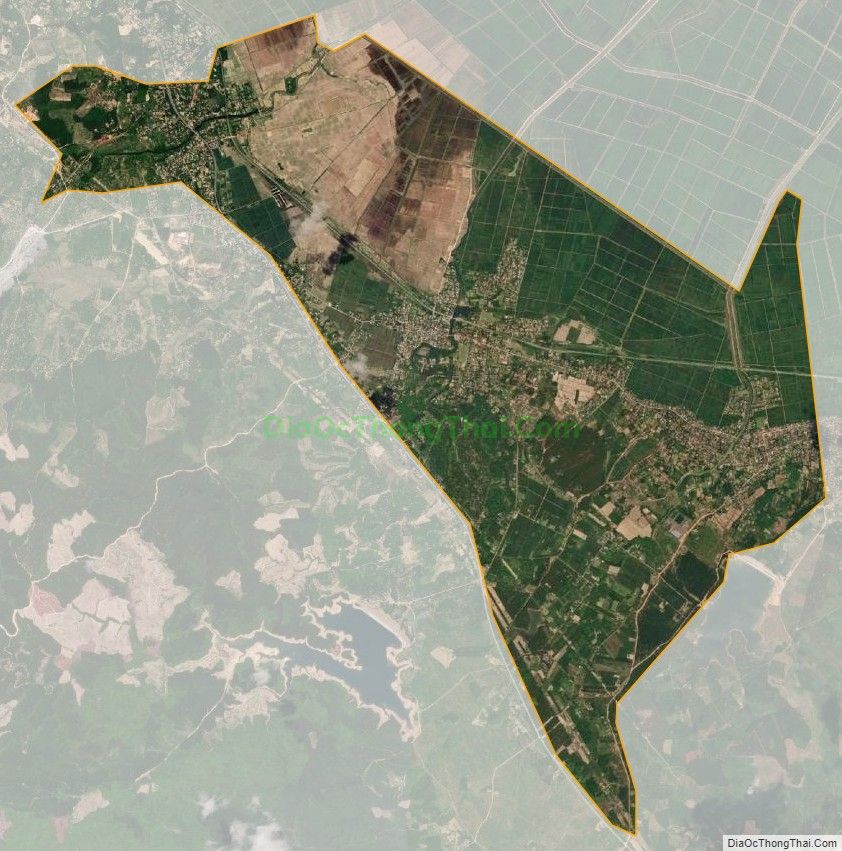 Bản đồ vệ tinh xã Phú Thủy, huyện Lệ Thủy