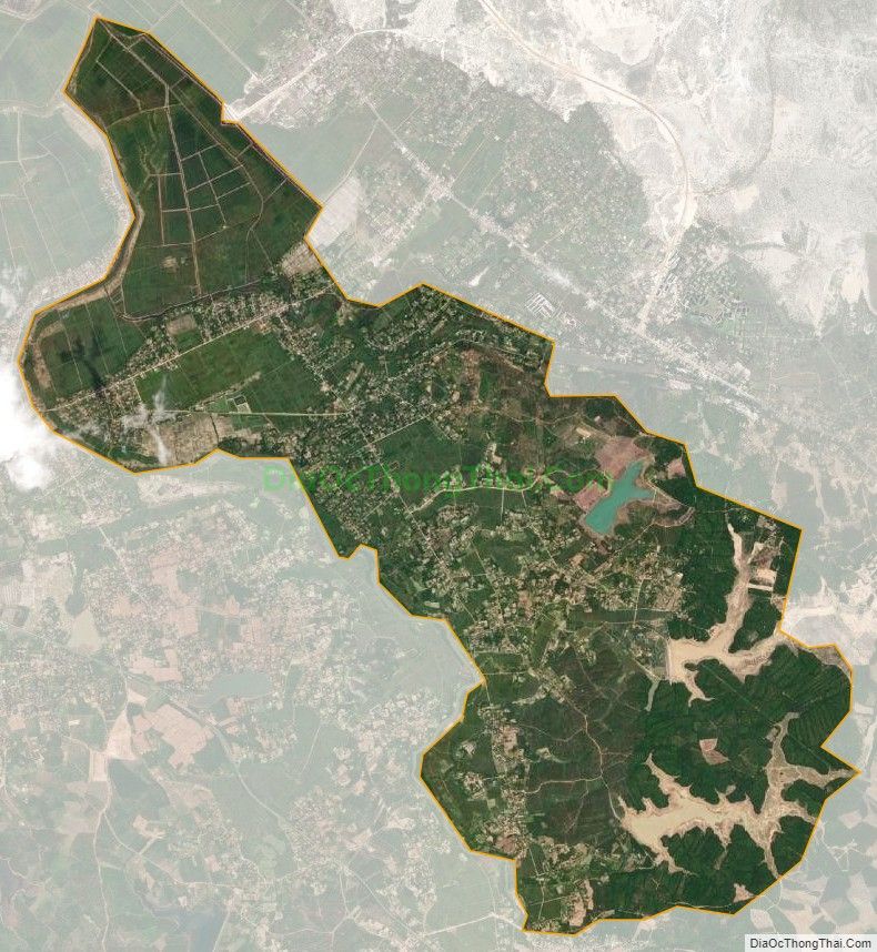 Bản đồ vệ tinh xã Tân Thủy, huyện Lệ Thủy