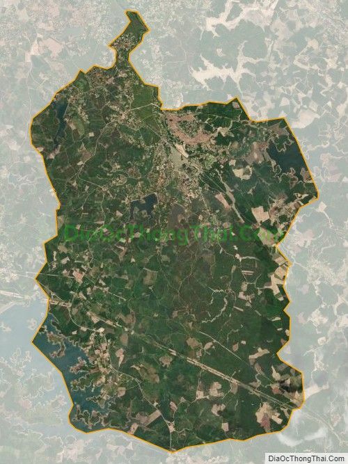 Bản đồ vệ tinh xã Thái Thủy, huyện Lệ Thủy