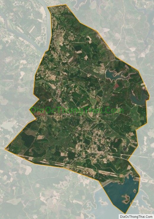 Bản đồ vệ tinh xã Văn Thủy (cũ), huyện Lệ Thủy