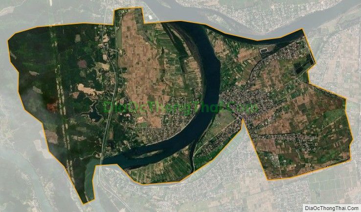 Bản đồ vệ tinh xã Hiền Ninh, huyện Quảng Ninh