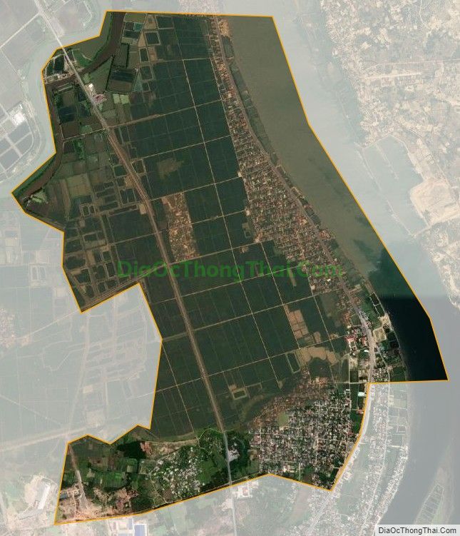 Bản đồ vệ tinh xã Lương Ninh, huyện Quảng Ninh
