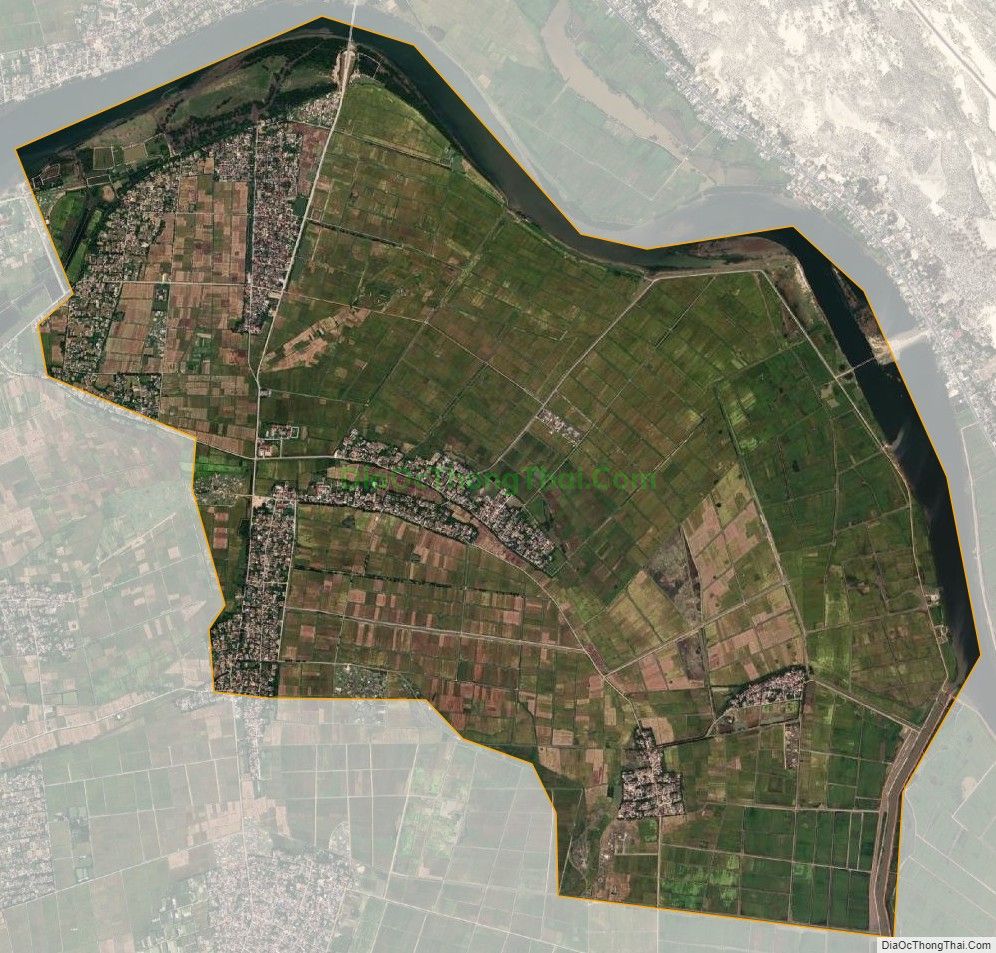 Bản đồ vệ tinh xã Tân Ninh, huyện Quảng Ninh
