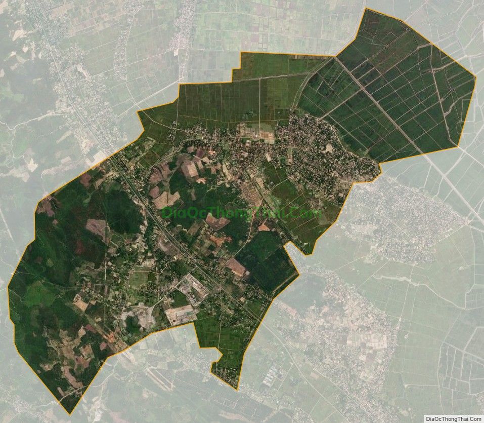 Bản đồ vệ tinh xã Vạn Ninh, huyện Quảng Ninh