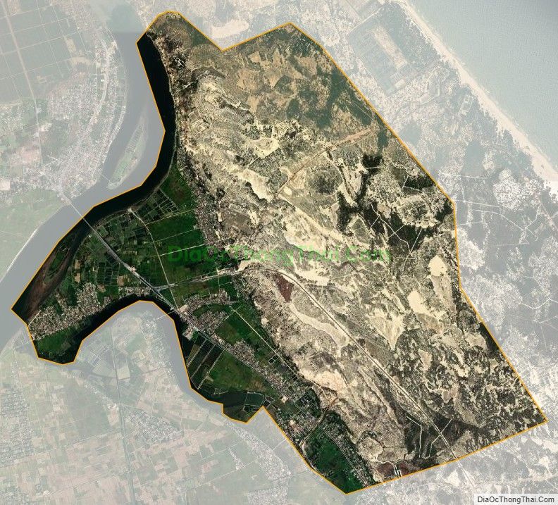 Bản đồ vệ tinh xã Võ Ninh, huyện Quảng Ninh
