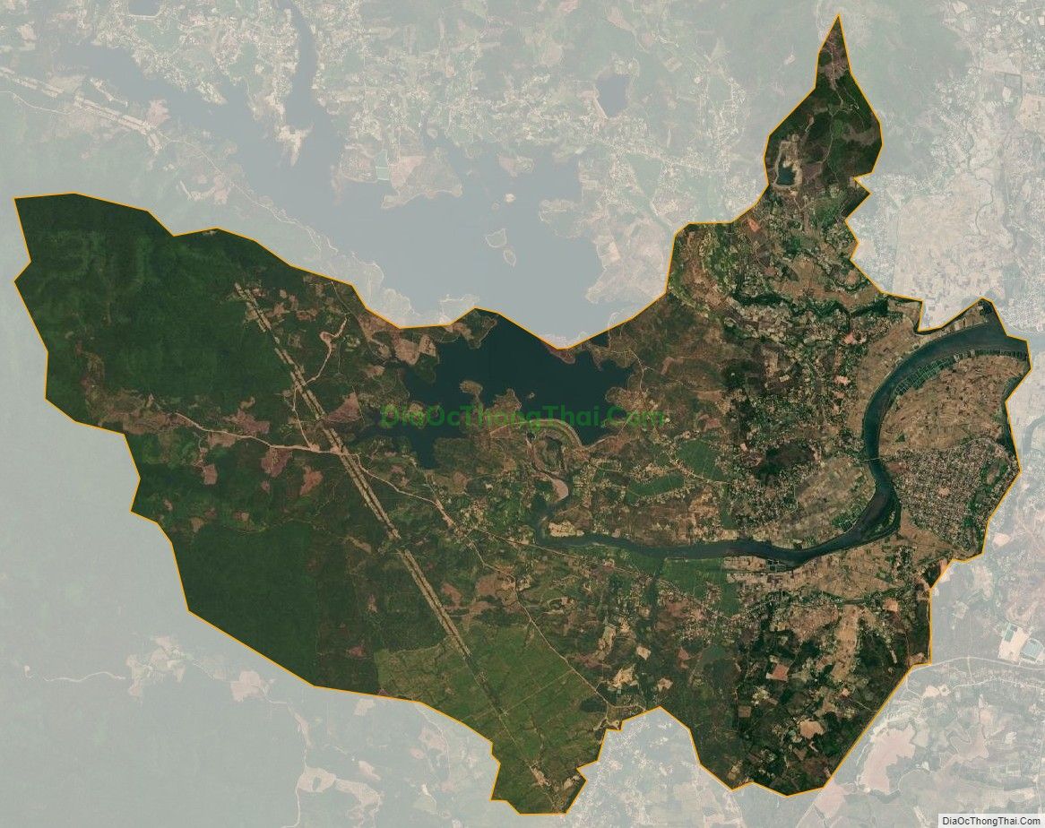 Bản đồ vệ tinh xã Quảng Châu, huyện Quảng Trạch