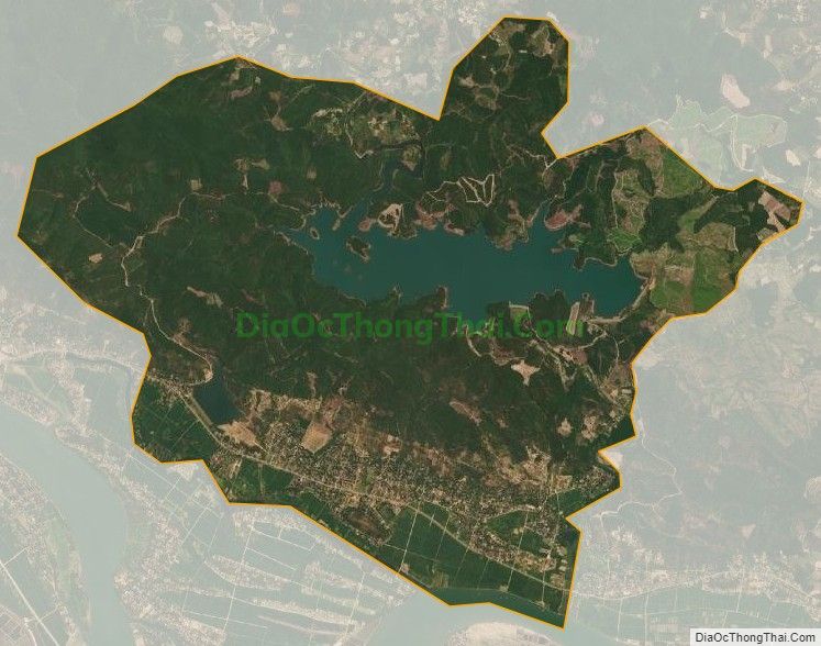 Bản đồ vệ tinh xã Quảng Liên (cũ), huyện Quảng Trạch