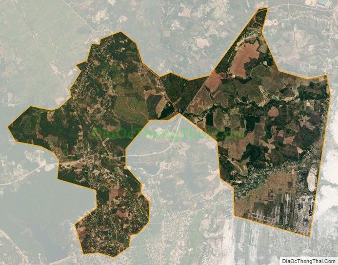 Bản đồ vệ tinh xã Quảng Tiến, huyện Quảng Trạch
