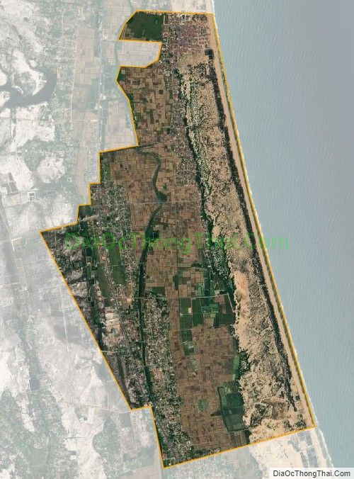 Bản đồ vệ tinh xã Quảng Xuân, huyện Quảng Trạch