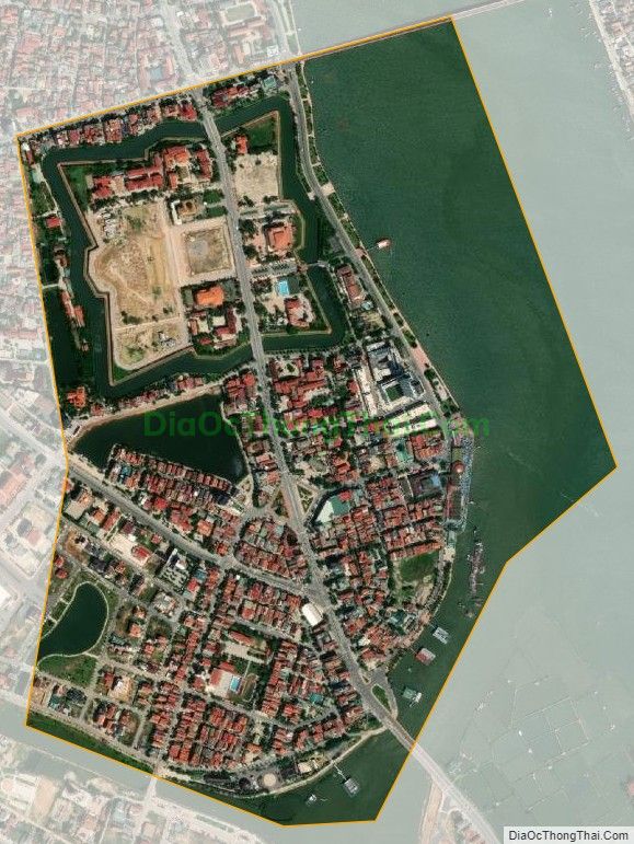 Bản đồ vệ tinh phường Hải Đình (cũ), thành phố Đồng Hới