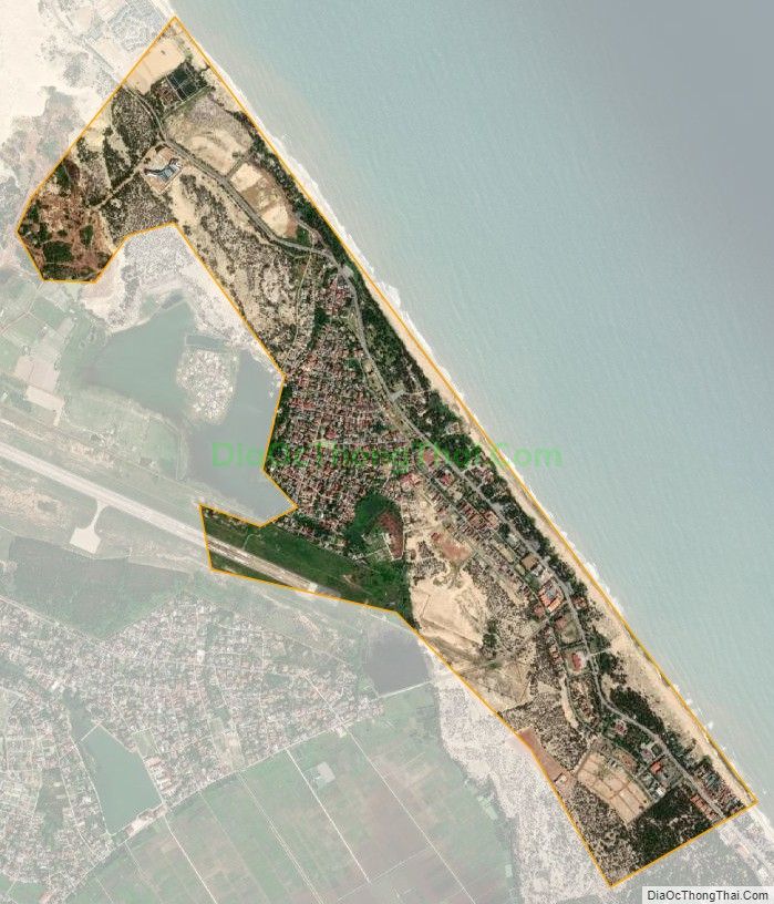 Bản đồ vệ tinh xã Quang Phú, thành phố Đồng Hới