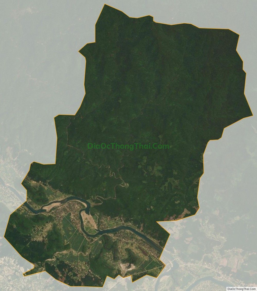 Bản đồ vệ tinh xã Thạch Hóa, huyện Tuyên Hóa