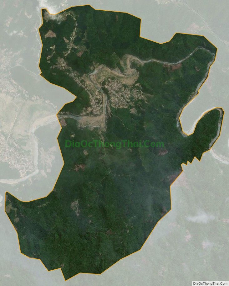 Bản đồ vệ tinh xã Thanh Thạch, huyện Tuyên Hóa