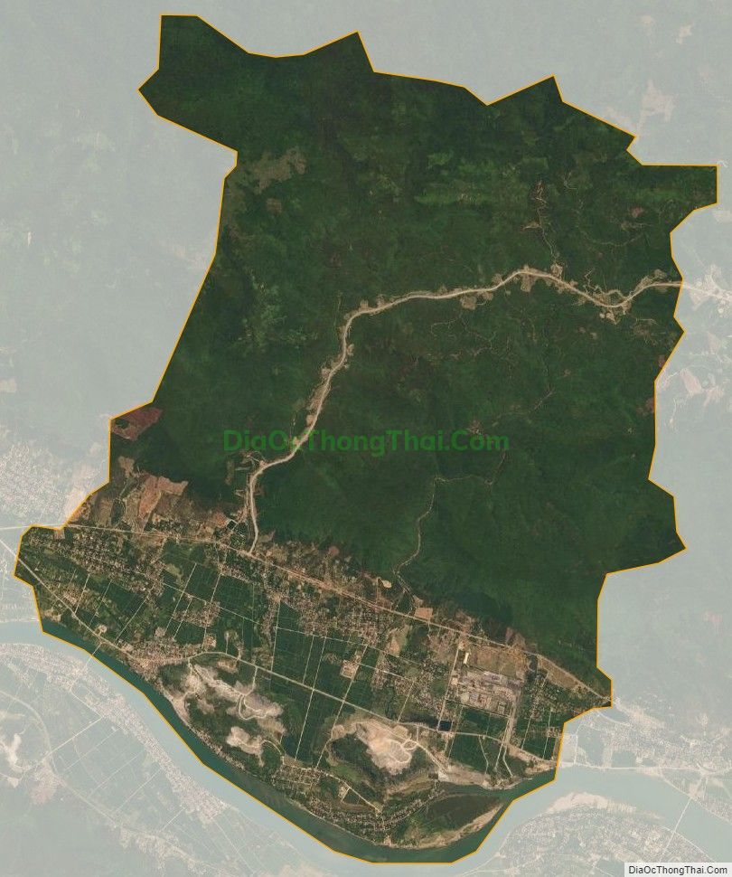 Bản đồ vệ tinh xã Tiến Hóa, huyện Tuyên Hóa
