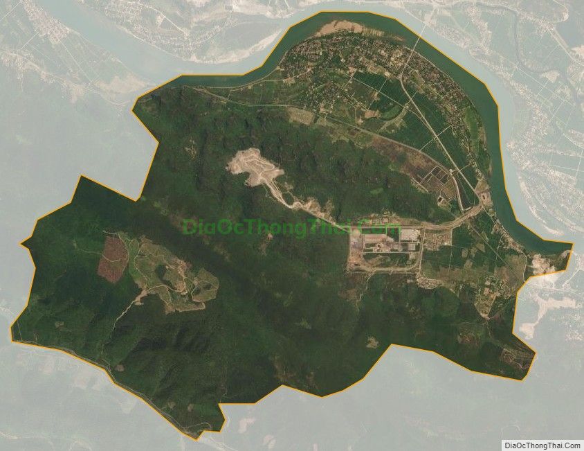 Bản đồ vệ tinh xã Văn Hóa, huyện Tuyên Hóa