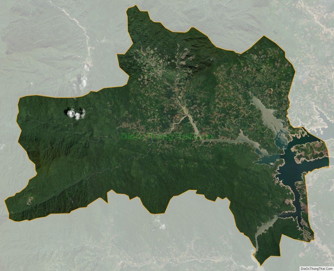 Bản đồ vệ tinh xã Trà Bui, huyện Bắc Trà My