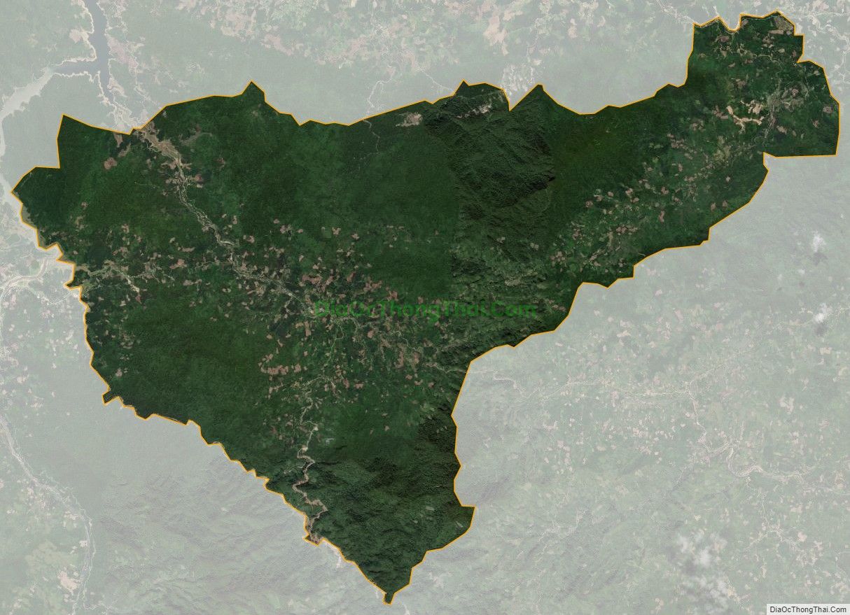 Bản đồ vệ tinh xã Trà Giác, huyện Bắc Trà My