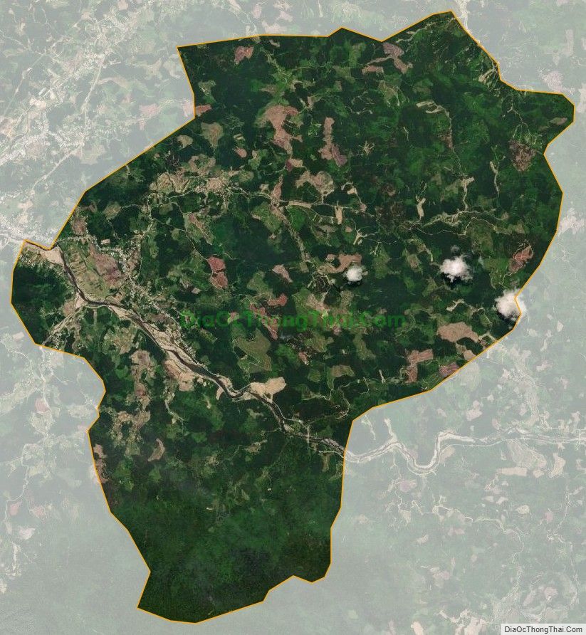 Bản đồ vệ tinh xã Trà Giang, huyện Bắc Trà My