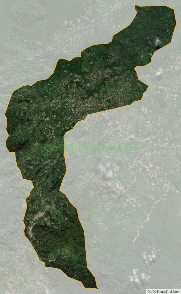 Bản đồ vệ tinh xã Trà Giáp, huyện Bắc Trà My