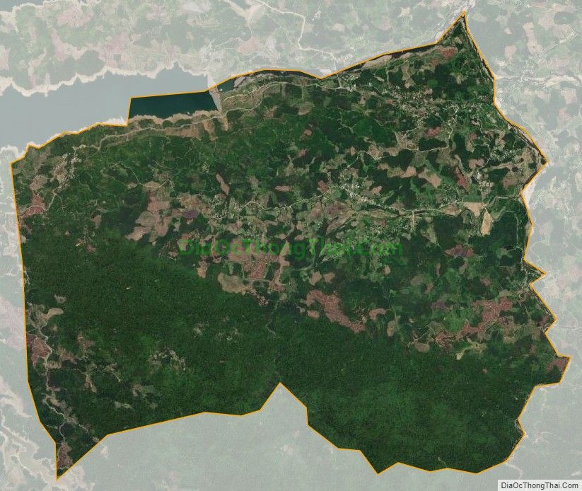 Bản đồ vệ tinh xã Trà Tân, huyện Bắc Trà My