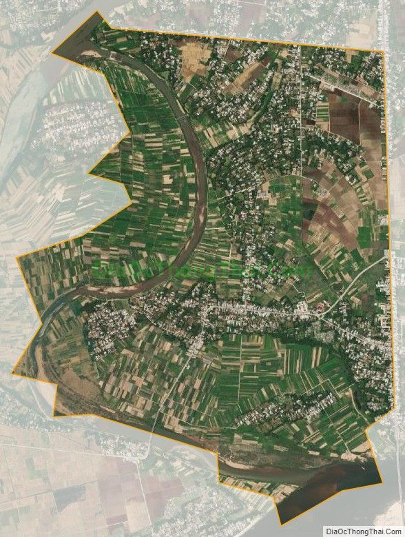 Bản đồ vệ tinh xã Đại An, huyện Đại Lộc