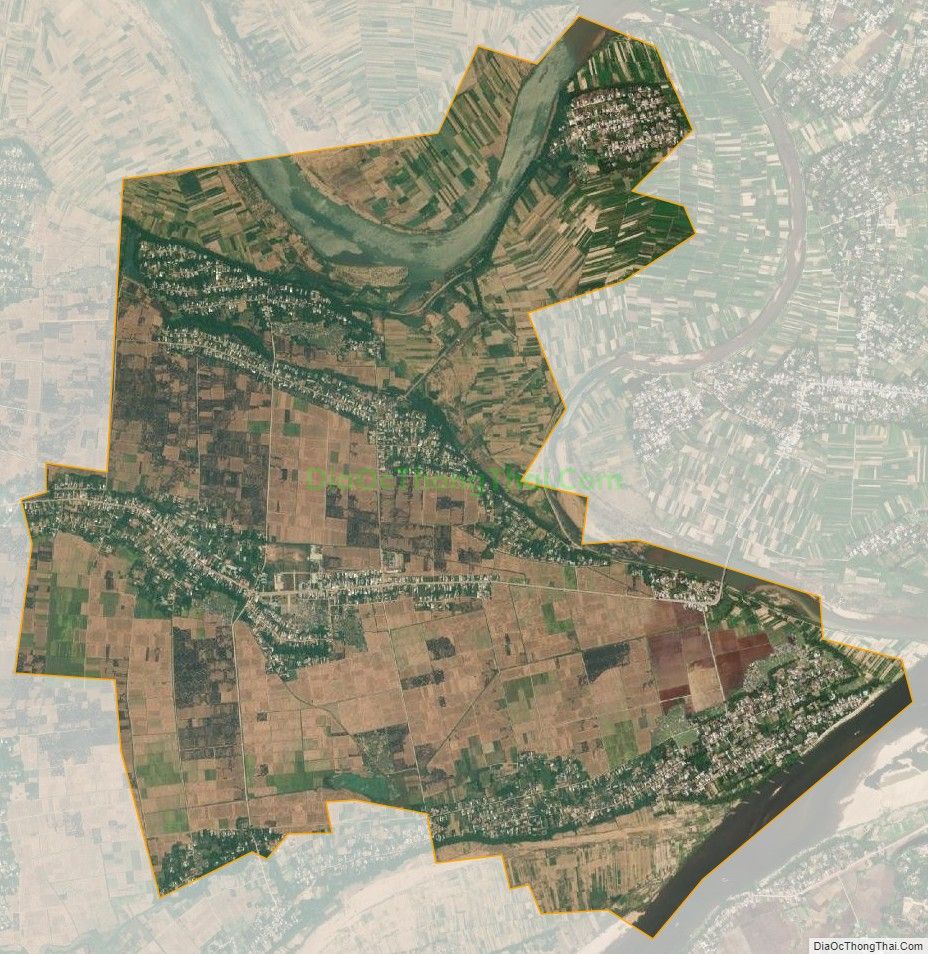Bản đồ vệ tinh xã Đại Cường, huyện Đại Lộc