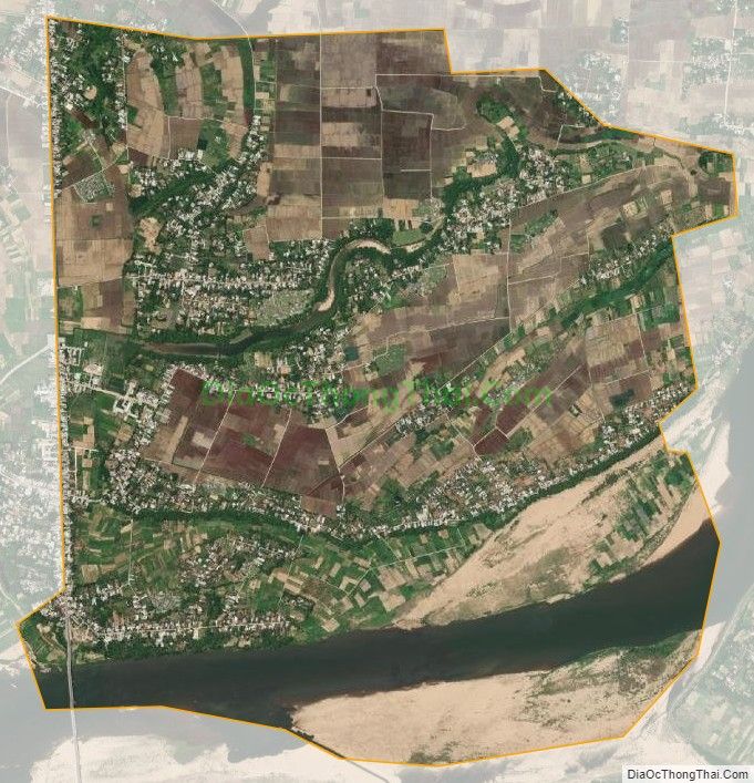Bản đồ vệ tinh xã Đại Hòa, huyện Đại Lộc