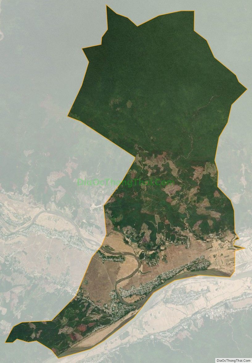 Bản đồ vệ tinh xã Đại Lãnh, huyện Đại Lộc