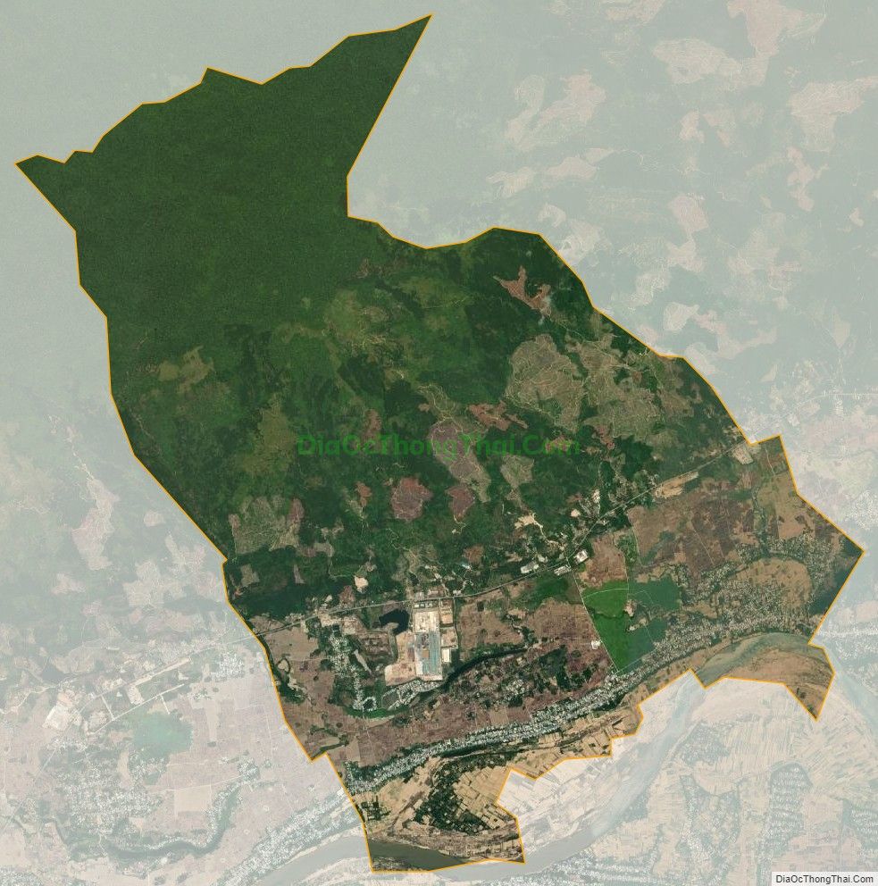Bản đồ vệ tinh xã Đại Quang, huyện Đại Lộc