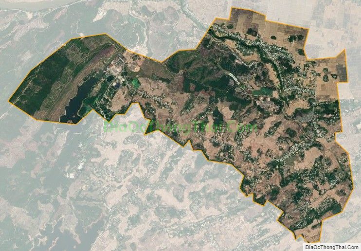 Bản đồ vệ tinh xã Đại Tân, huyện Đại Lộc