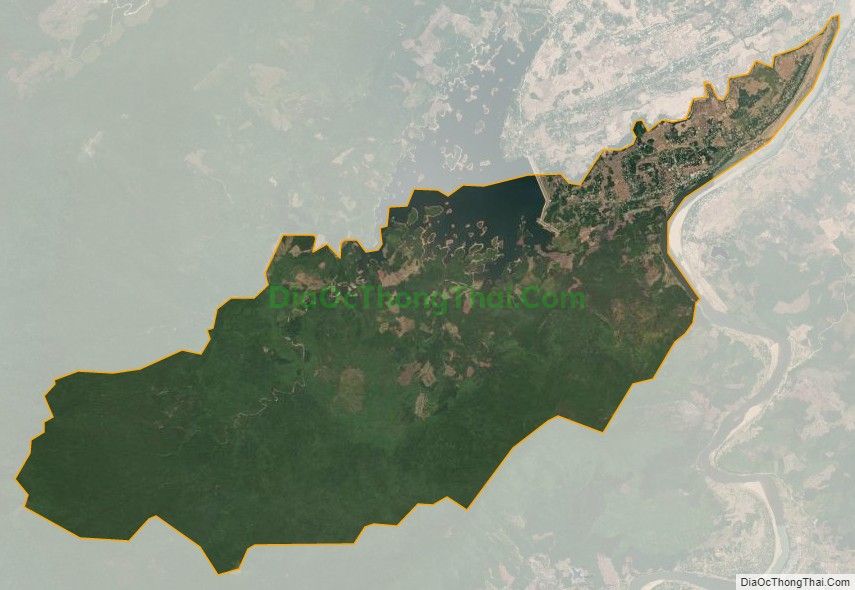 Bản đồ vệ tinh xã Đại Thạnh, huyện Đại Lộc