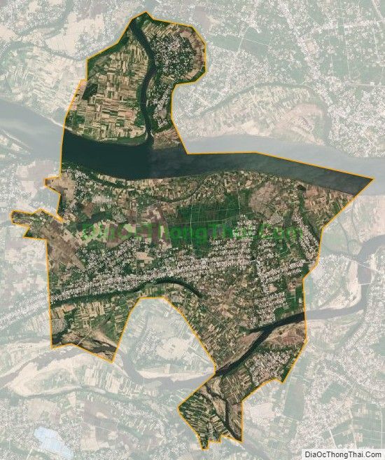 Bản đồ vệ tinh xã Điện Phong, thị xã Điện Bàn