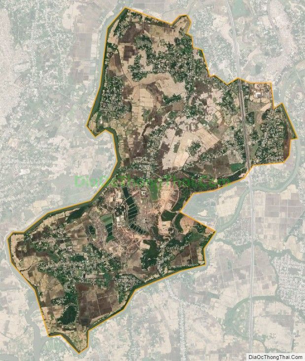 Bản đồ vệ tinh xã Điện Tiến, thị xã Điện Bàn