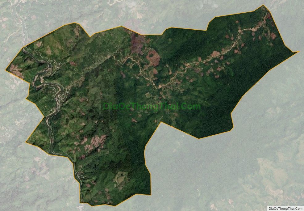 Bản đồ vệ tinh xã Zà Hung, huyện Đông Giang