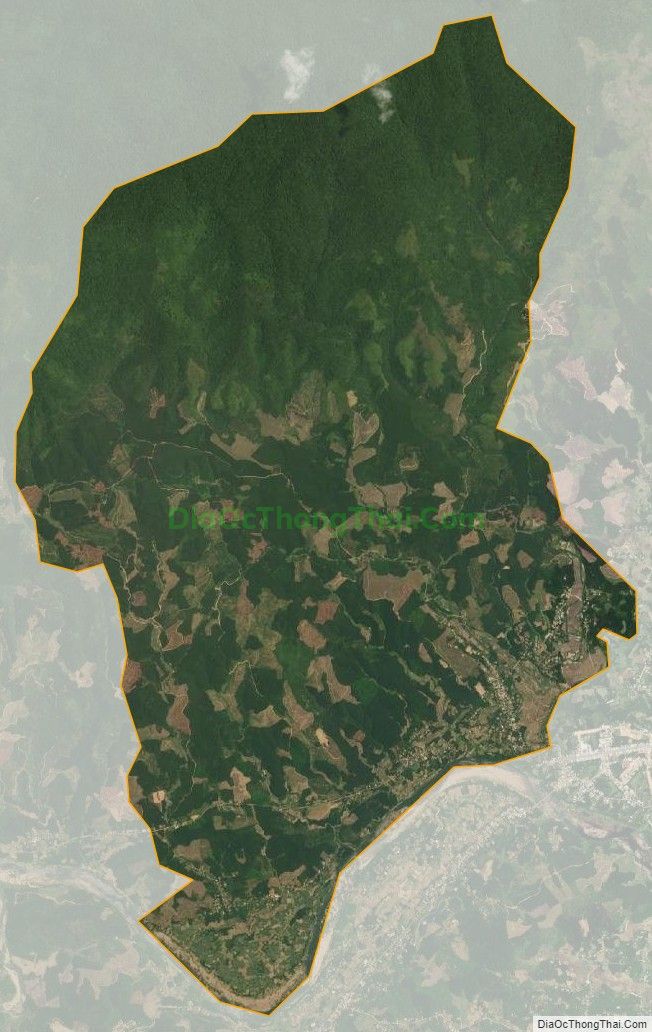Bản đồ vệ tinh xã Hiệp Thuận, huyện Hiệp Đức
