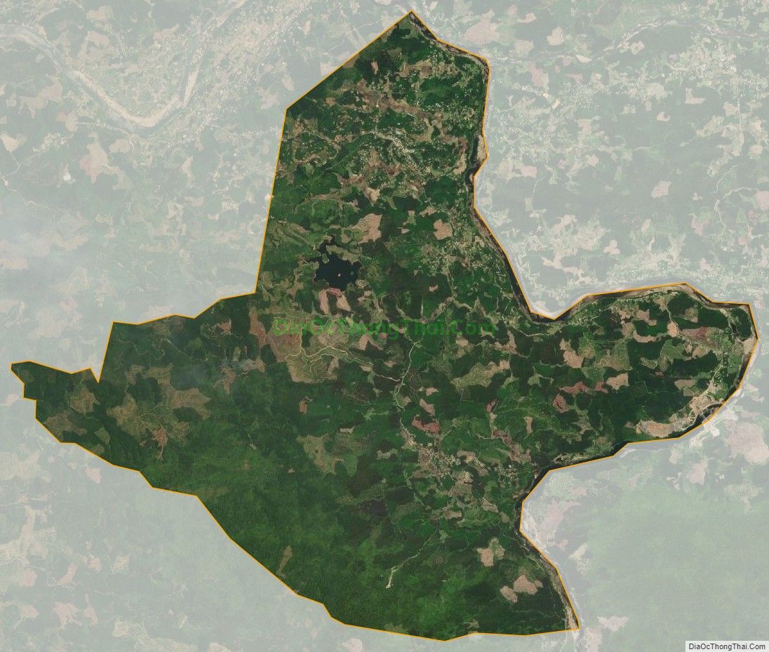 Bản đồ vệ tinh xã Quế Lưu, huyện Hiệp Đức