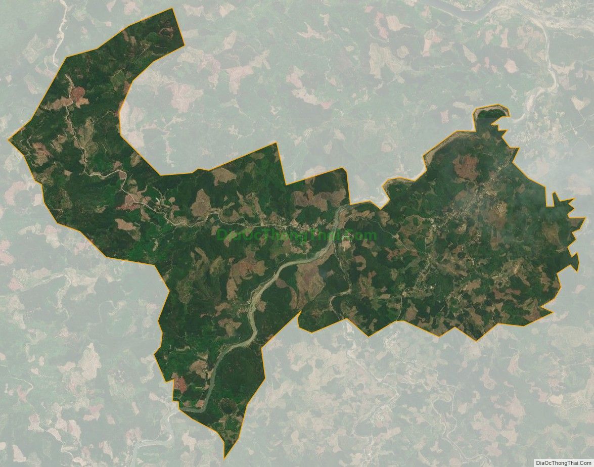 Bản đồ vệ tinh xã Sông Trà, huyện Hiệp Đức