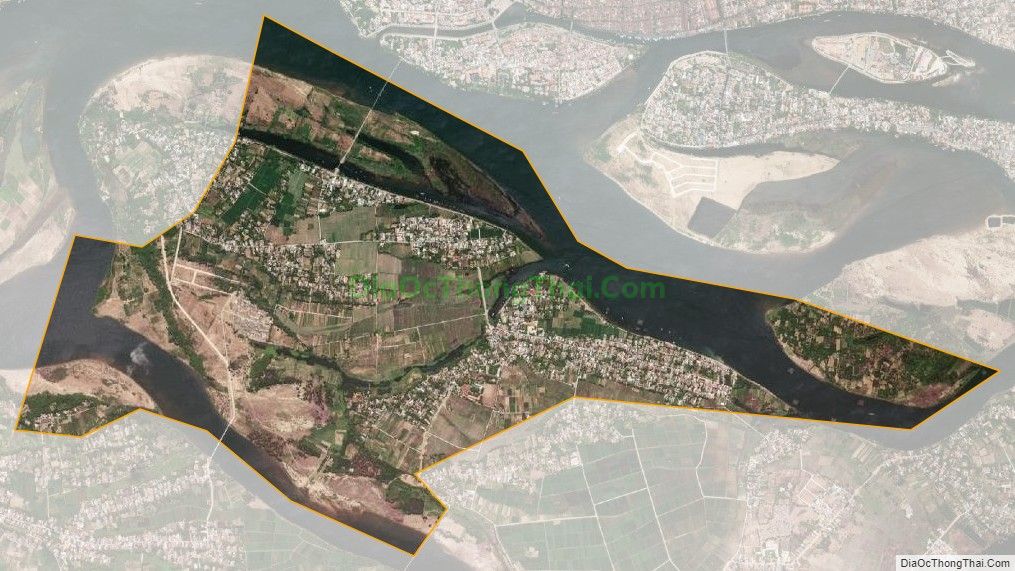 Bản đồ vệ tinh xã Cẩm Kim, thành phố Hội An
