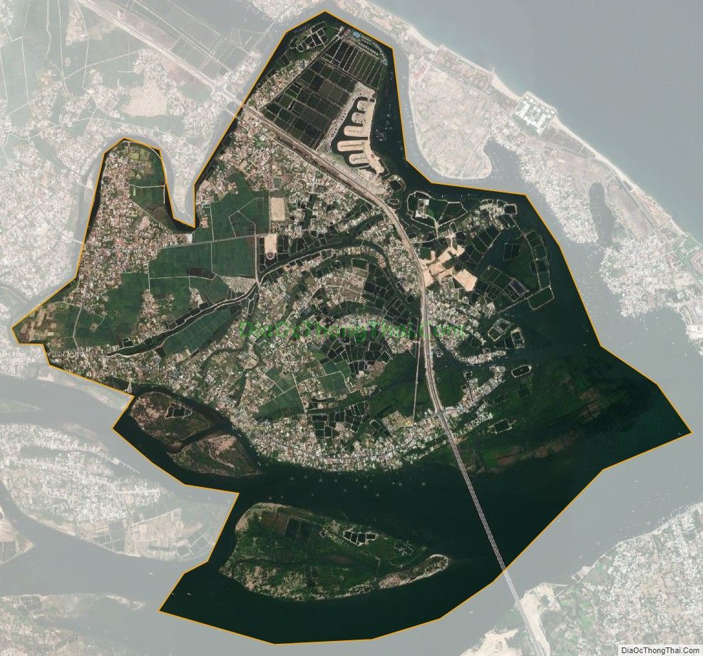 Bản đồ vệ tinh xã Cẩm Thanh, thành phố Hội An