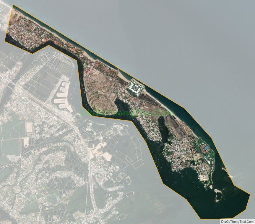 Bản đồ vệ tinh phường Cửa Đại, thành phố Hội An