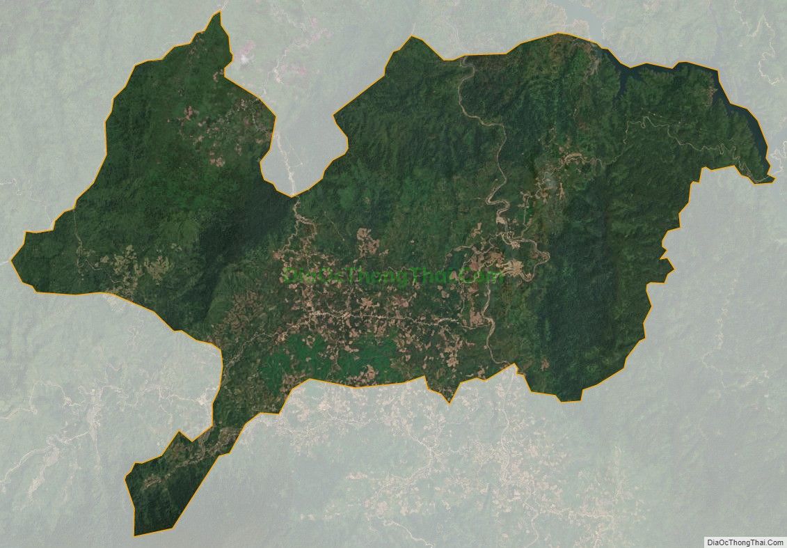 Bản đồ vệ tinh xã Chà Vàl, huyện Nam Giang