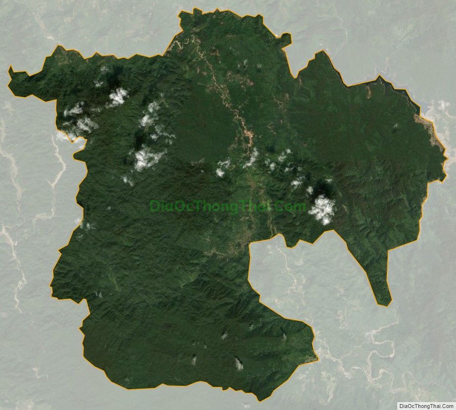 Bản đồ vệ tinh xã Chơ Chun, huyện Nam Giang