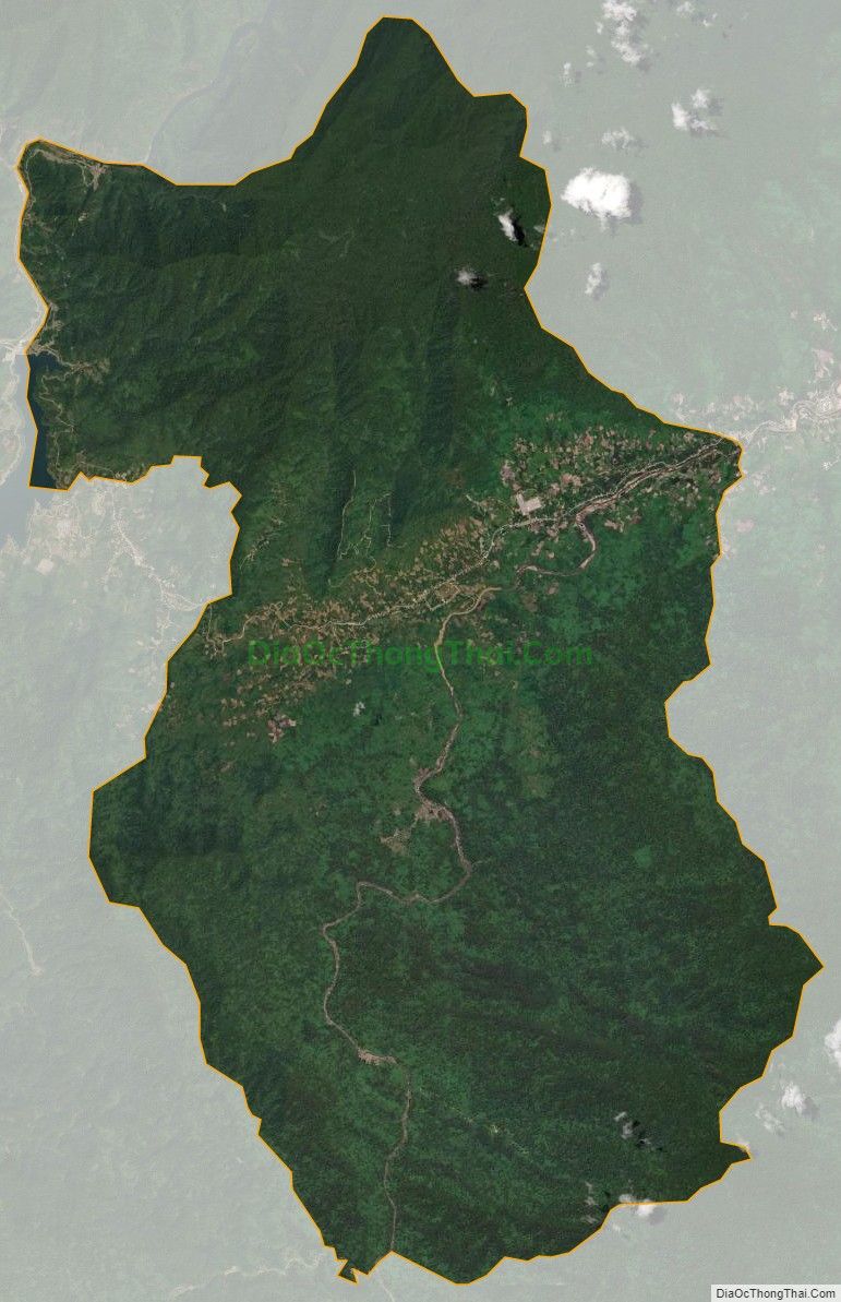 Bản đồ vệ tinh xã Tà Bhing, huyện Nam Giang