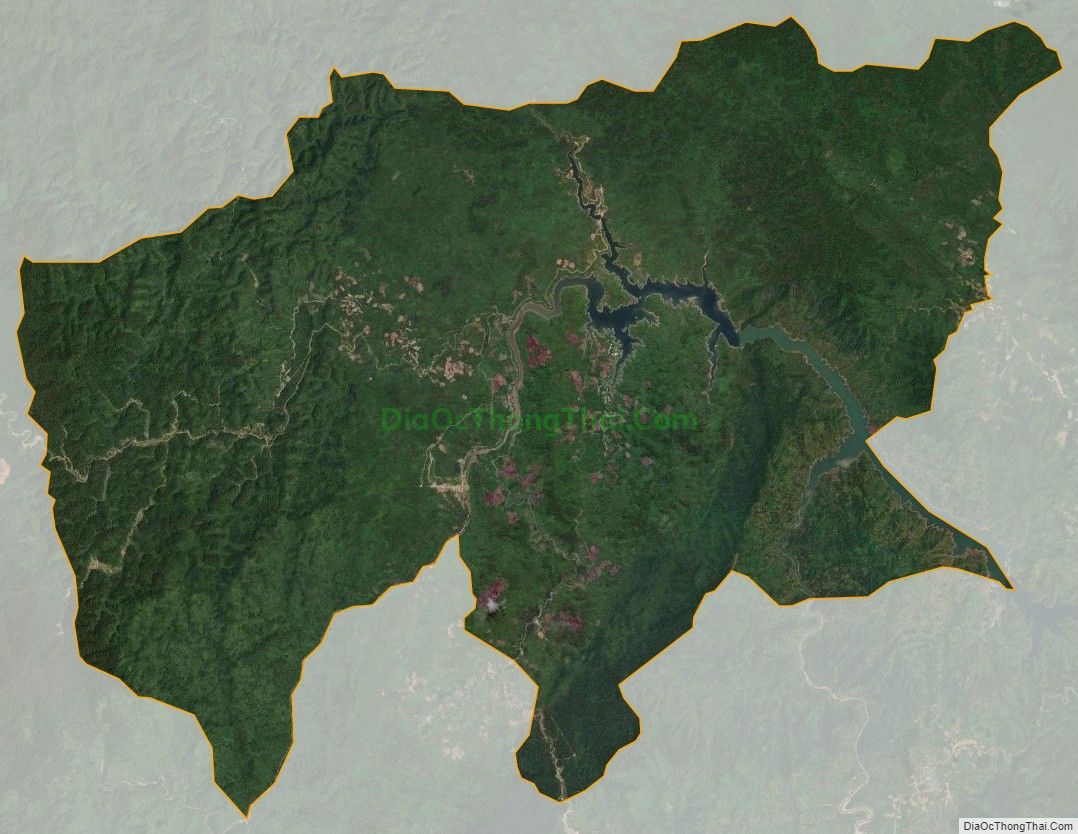 Bản đồ vệ tinh xã Zuôih, huyện Nam Giang