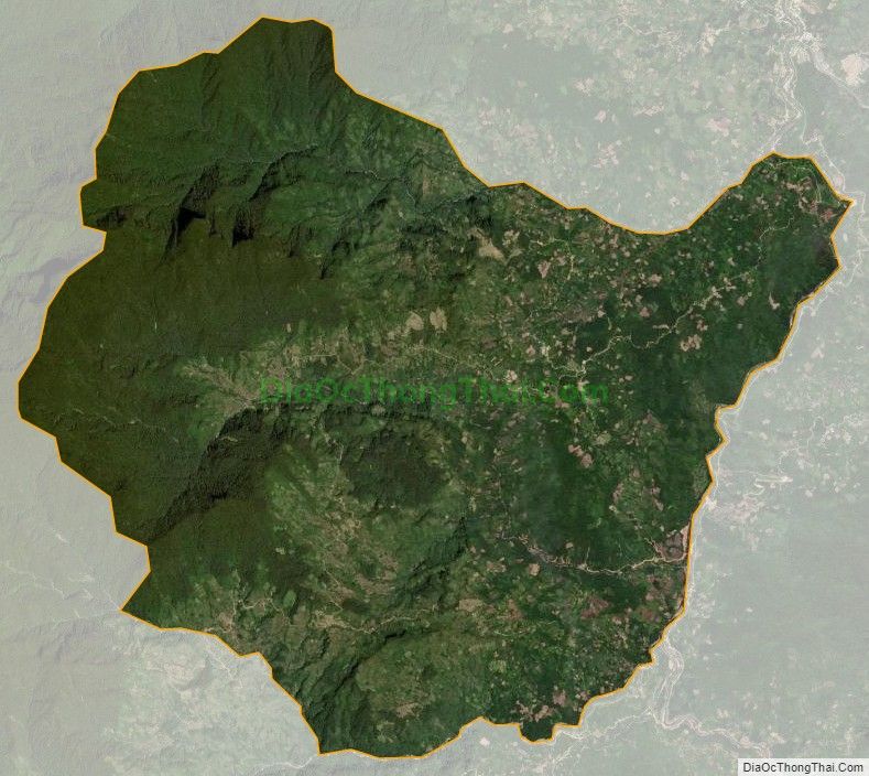 Bản đồ vệ tinh xã Trà Cang, huyện Nam Trà My