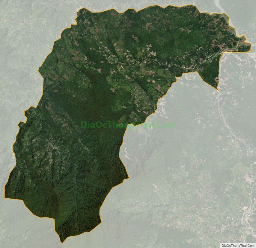 Bản đồ vệ tinh xã Trà Dơn, huyện Nam Trà My