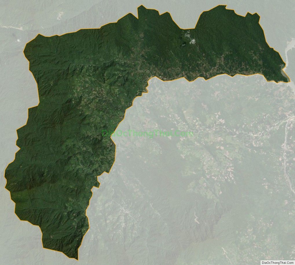 Bản đồ vệ tinh xã Trà Leng, huyện Nam Trà My
