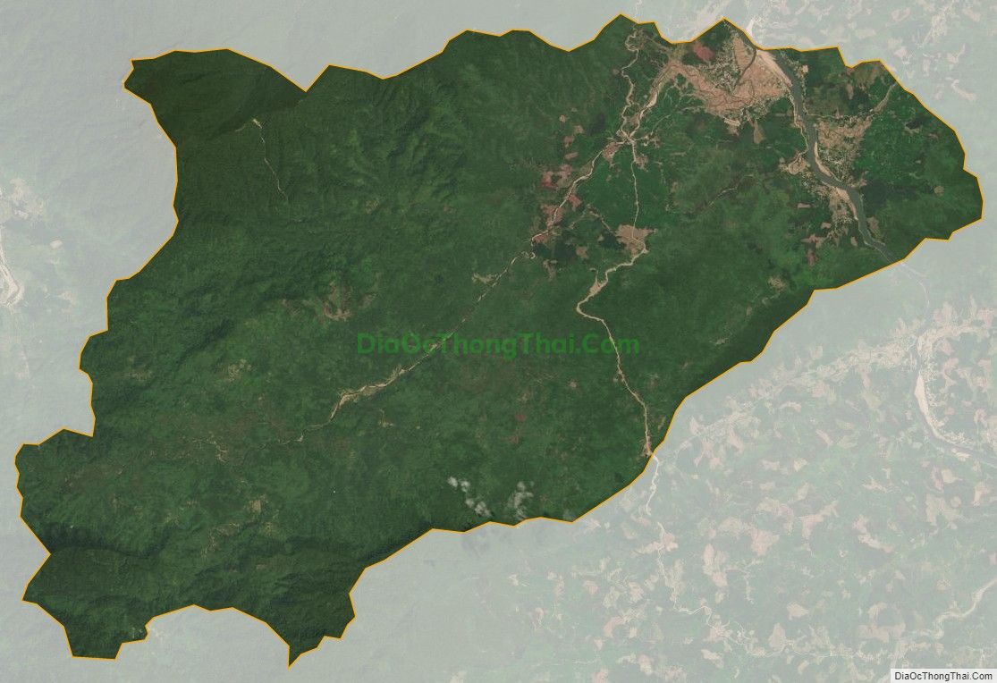 Bản đồ vệ tinh xã Quế Lâm, huyện Nông Sơn